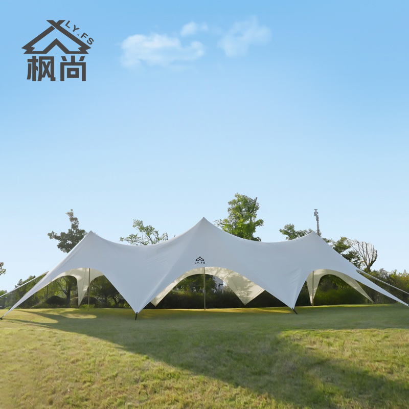 Outdoor Adventure Dome Shelter - Tenda Kanopi Kubah Tiga Puncak, Tenda