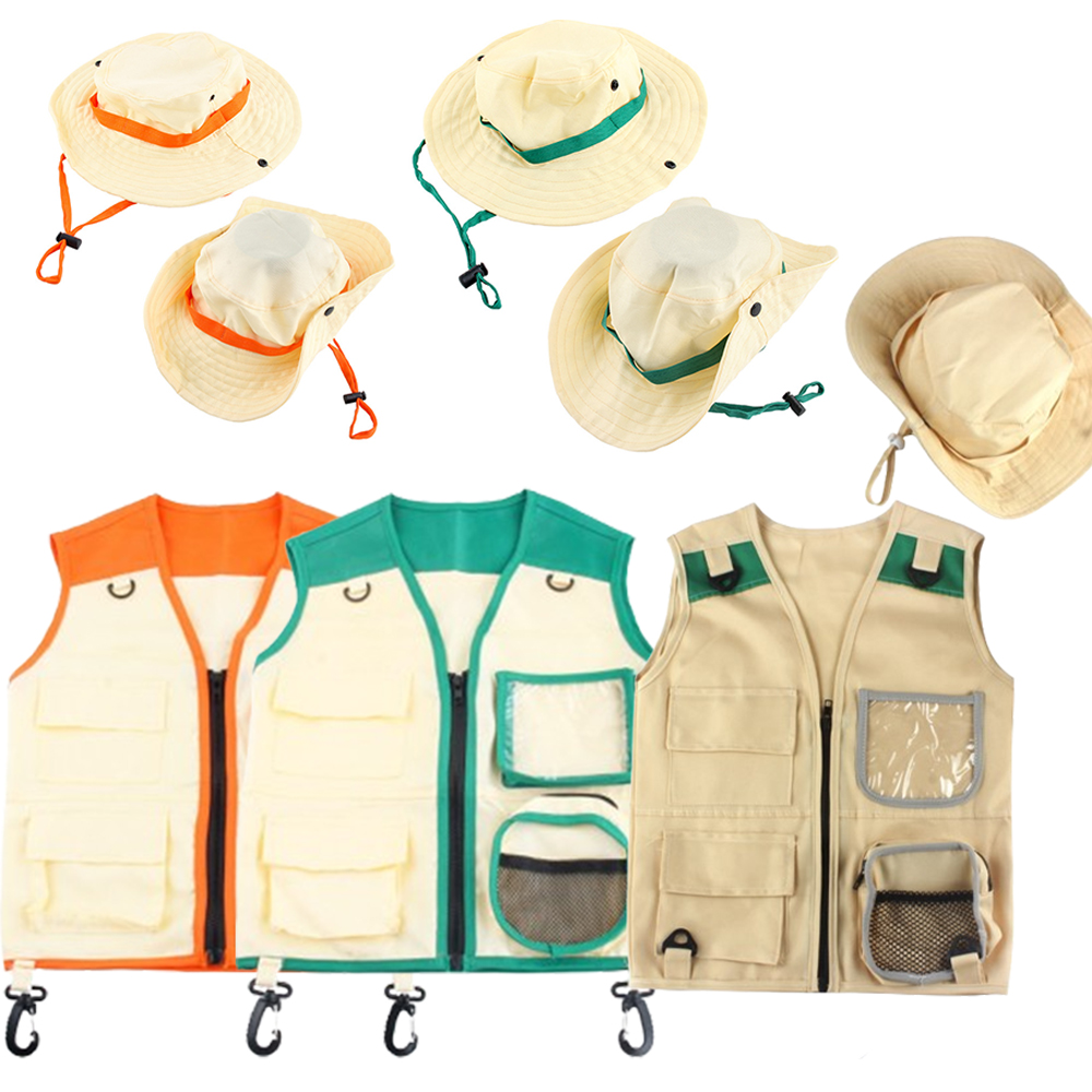 Outdoor Adventure Outfit - Set Kostum Penjelajah Anak-anak, Rompi Petualangan