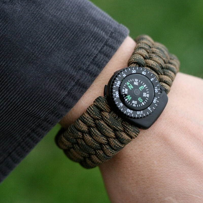 Outdoor Adventure Watches - Jam Tangan Hidup Gelang Payung Kompas