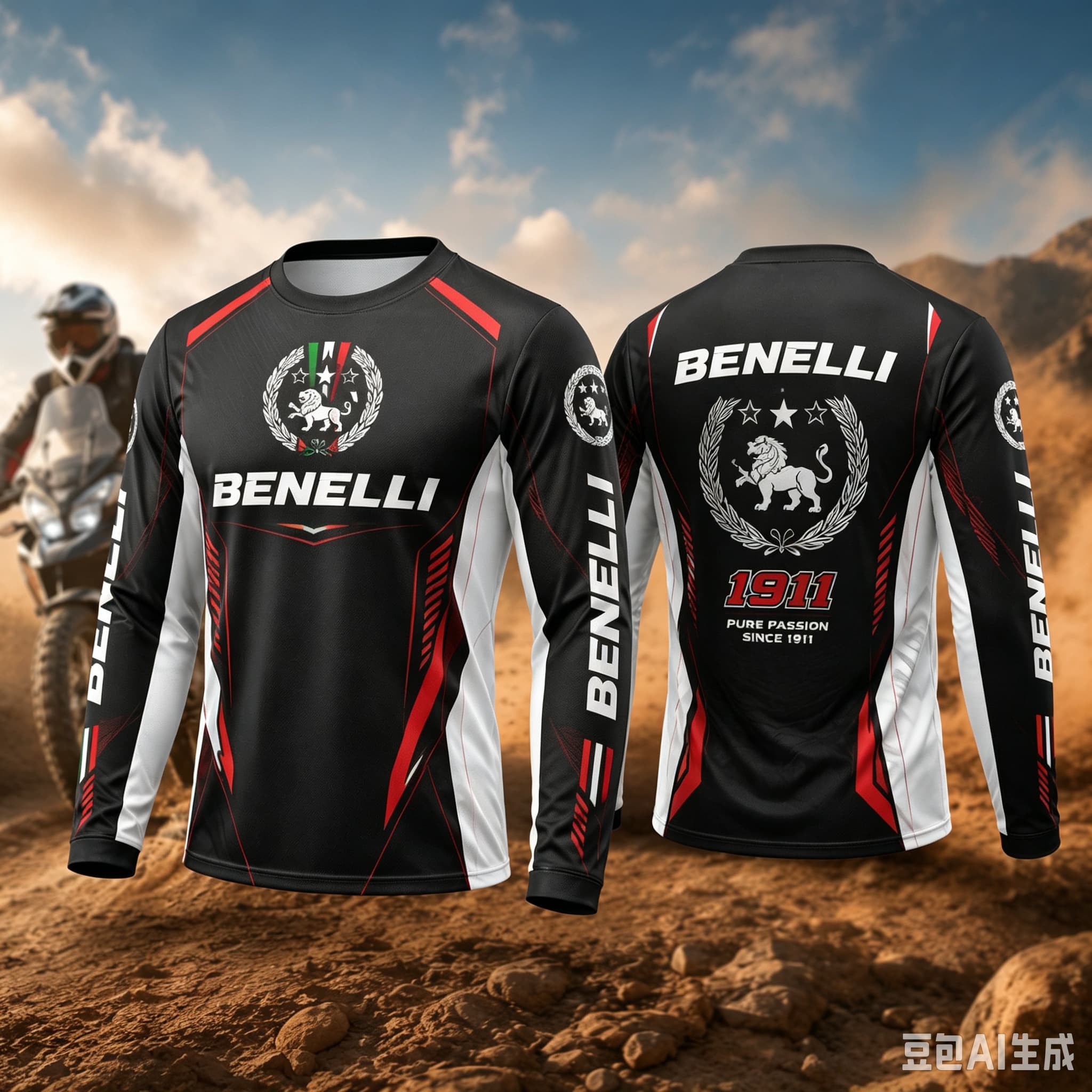 Outdoor Adventure Outfit - Kaos Motor Benelli Rider 2027 Baru,