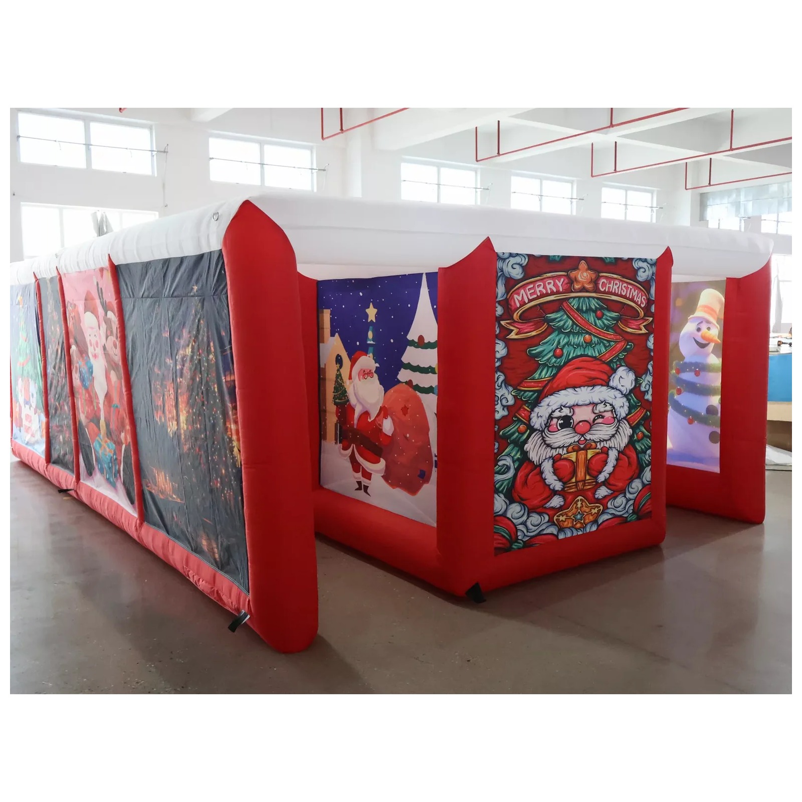 Outdoor Adventure Rentals - Labirin Tiup Berlapis Merah untuk Luar