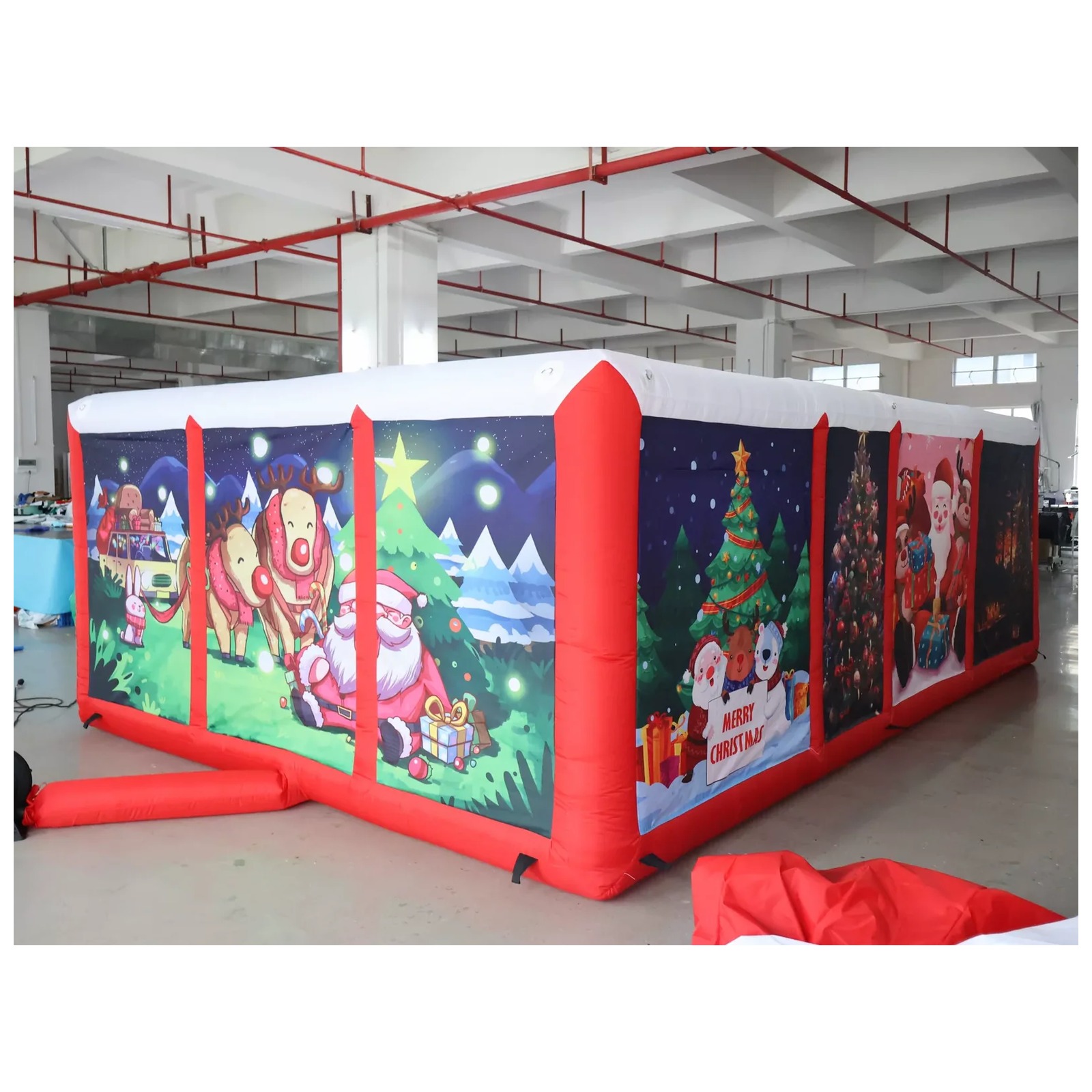 Labirin Tiup Berlapis Merah un - Outdoor Adventure Rentals ulasan dan harga